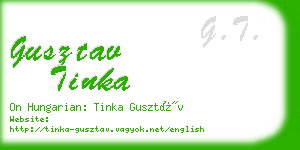 gusztav tinka business card